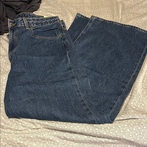 Levi's Dark Blue Ribcage Wide Leg Jeans - 32x32 NWT